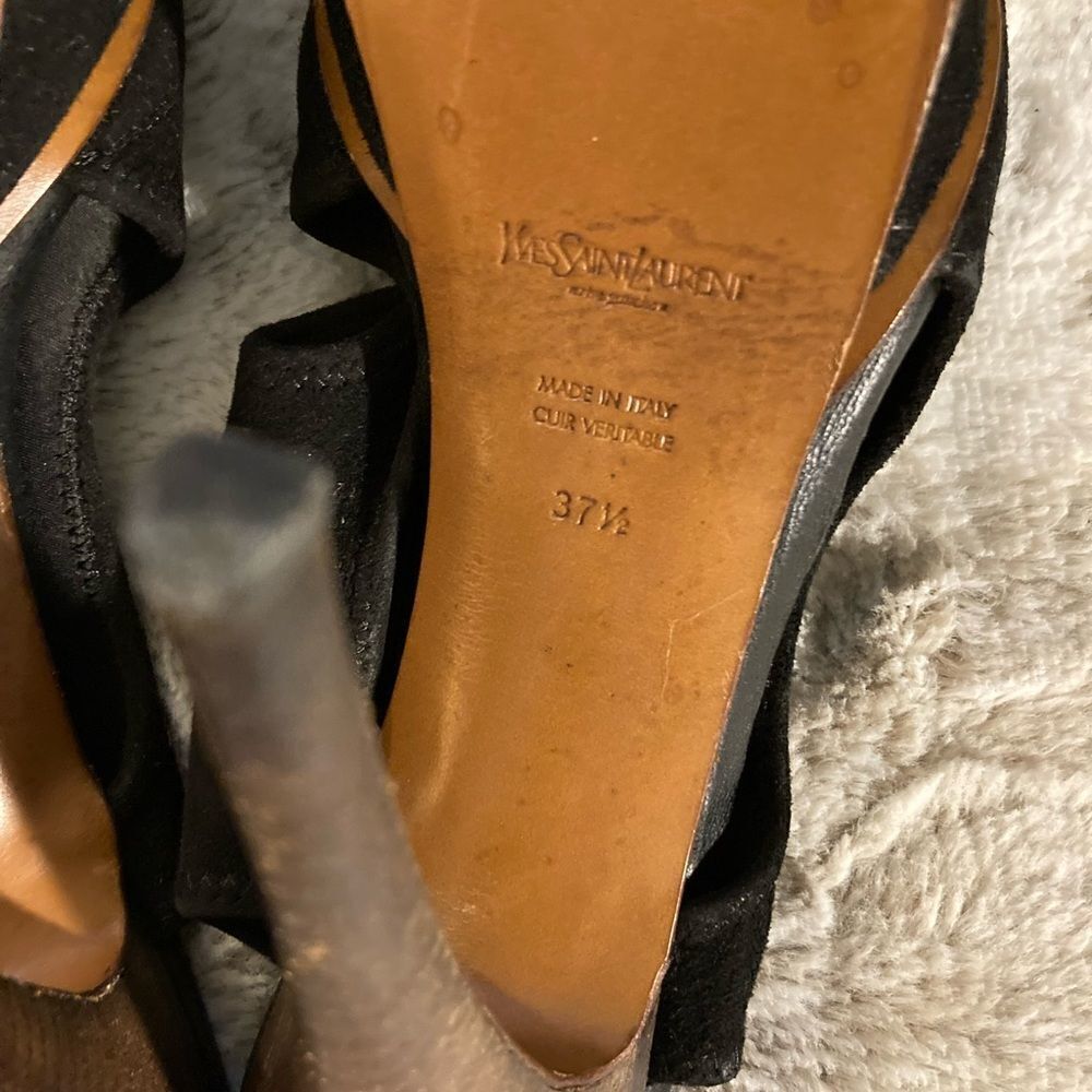 𝅺: : YSL Yves Saint Laurent Platform Sandals Stiletto Heels : :​ - Picture 9 of 15